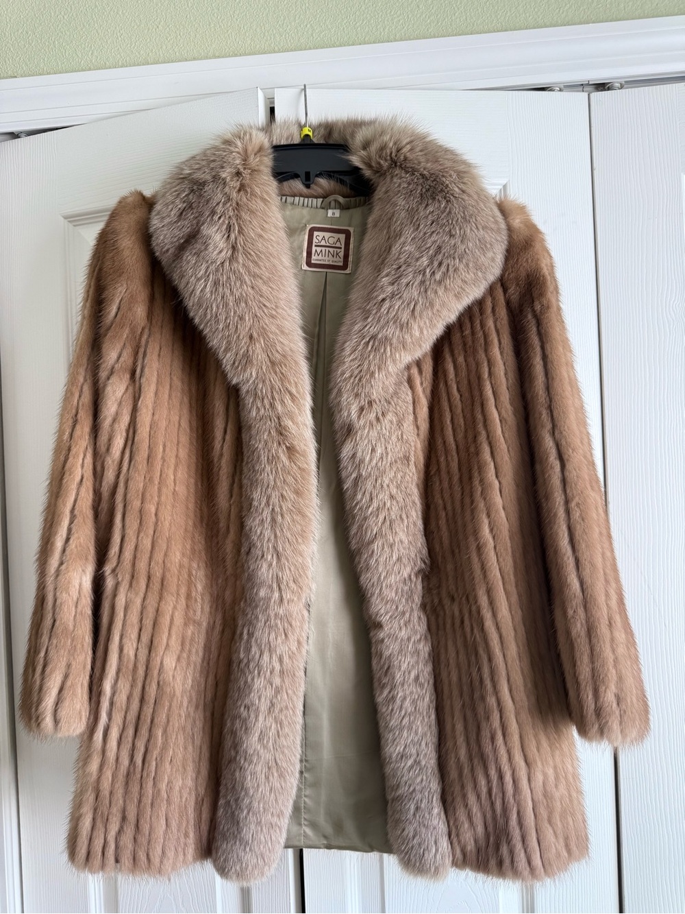 EUC Vintage Saga Mink & Fox Fur Jacket Coat New York Fur Salon